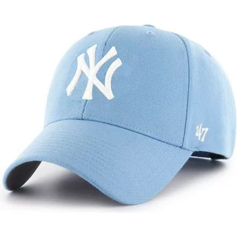 Καπέλο Snapback της 47 Brand με καμπυλωτό γείσο, MLB MVP των New York Yankees σε ανοιχτό μπλε χρώμα