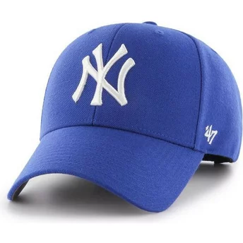 Καπέλο 47 Brand με καμπυλωτό γείσο, New York Yankees MLB MVP μπλε, με ρυθμιζόμενο κούμπωμα