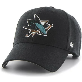 Καπέλο Μαύρο 47 Brand με Κυρτό Γείσο των San Jose Sharks του NHL MVP