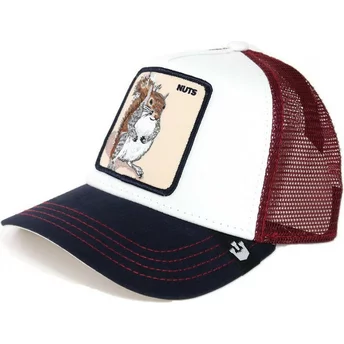 Καπέλο φορτηγατζή Goorin Bros. Squirrel Bonkers Λευκό και Κόκκινο
