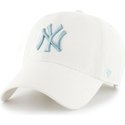 47-brand-curved-brim-blue-logo-new-york-yankees-mlb-clean-up-white-cap