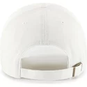 47-brand-curved-brim-pink-logo-new-york-yankees-mlb-clean-up-white-cap
