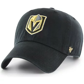 Καπέλο μαύρο 47 Brand με καμπυλωτή άκρη για τους Vegas Golden Knights του NHL Clean Up