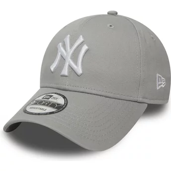 Καπέλο New Era Καμπυλωτή Πλευρά 9FORTY Essential New York Yankees MLB Γκρι Ρυθμιζόμενο