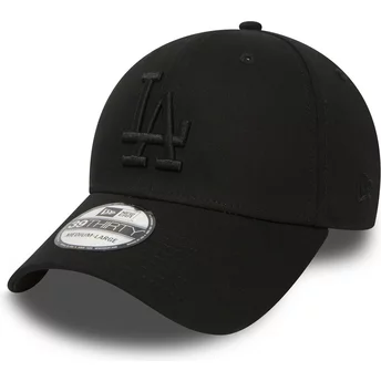 Νέα Εποχή Καμπυλωτό Περίγραμμα Μαύρο Λογότυπο39THIRTY Απαραίτητο Λος Άντζελες Dodgers MLB Μαύρο Προσαρμοσμένο Καπέλο