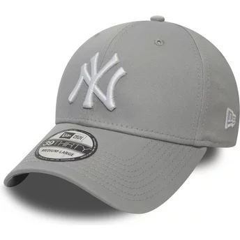 Καπέλο New Era Καμπυλωτή Τσόχα 39THIRTY Κλασικό New York Yankees MLB Γκρι Εφαρμοστό