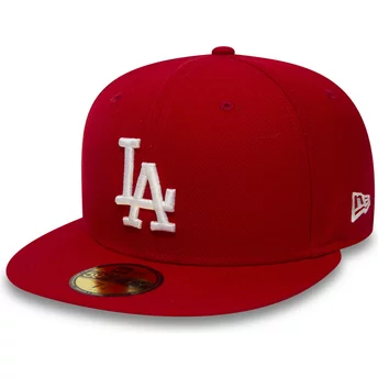 Νέα Εποχή Επίπεδη Μπριμ 59FIFTY Απαραίτητο Los Angeles Dodgers MLB Κόκκινο Προσαρμοσμένο Καπέλο