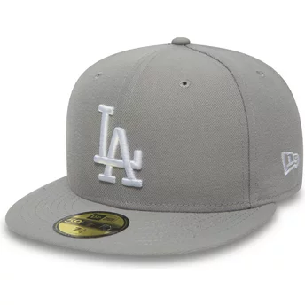 Νέα Εποχή Επίπεδη Μπριμ 59FIFTY Απαραίτητος Λος Άντζελες Dodgers MLB Γκρι Προσαρμοσμένο Καπέλο