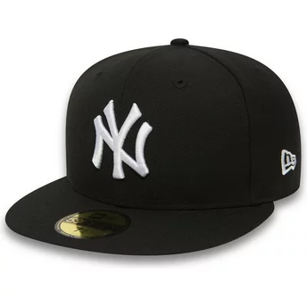 Νέα Εποχή Επίπεδη Μπριμ 59FIFTY Απαραίτητο New York Yankees MLB Μαύρο Προσαρμοσμένο Καπέλο
