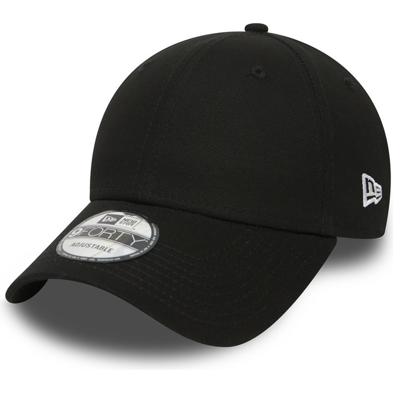 new-era-curved-brim-9forty-basic-flag-black-adjustable-cap
