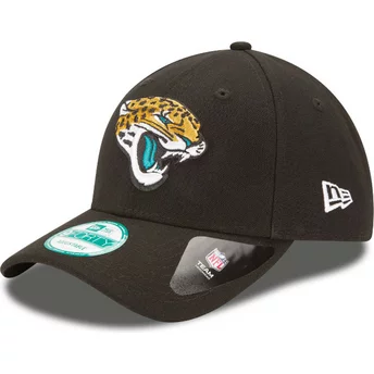 Νέα Εποχή Καμπυλωτή Περίμετρος 9FORTY Η Λίγκα Jacksonville Jaguars NFL Μαύρο Ρυθμιζόμενο Καπέλο