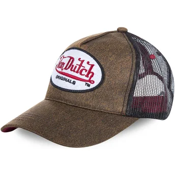 Καπέλα καμπύλη καφέ snapback OG από Von Dutch