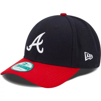 Νέα Εποχή Καμπύλη Μπριμ 9FORTY Η Λίγκα Atlanta Braves MLB Σκούρο Μπλε και Κόκκινο Ρυθμιζόμενο Καπέλο