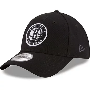 Νέα Εποχή Καμπυλωτό Γείσος 9FORTY Η Λίγκα Brooklyn Nets NBA Μαύρο Ρυθμιζόμενο Καπέλο