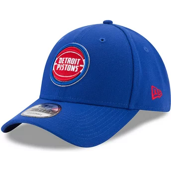 Νέα Εποχή Καμπυλωτό Περίγραμμα 9FORTY The League Detroit Pistons NBA Μπλε Ρυθμιζόμενο Καπέλο