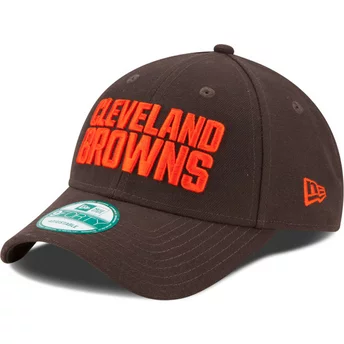 Νέα Εποχή Καμπύλη Περίγραμμα 9FORTY Το Πρωτάθλημα Cleveland Browns NFL Καφέ Ρυθμιζόμενο Καπέλο