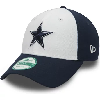 Νέα Εποχή Καμπυλωτό Περίγραμμα 9FORTY Η Λίγκα Dallas Cowboys NFL Λευκό και Σκούρο Μπλε Ρυθμιζόμενο Καπέλο