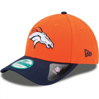 Νέα Εποχή Καμπυλωτή Περίγραμμα 9FORTY The League Denver Broncos NFL Πορτοκαλί και Σκούρο Μπλε Ρυθμιζόμενο Καπέλο