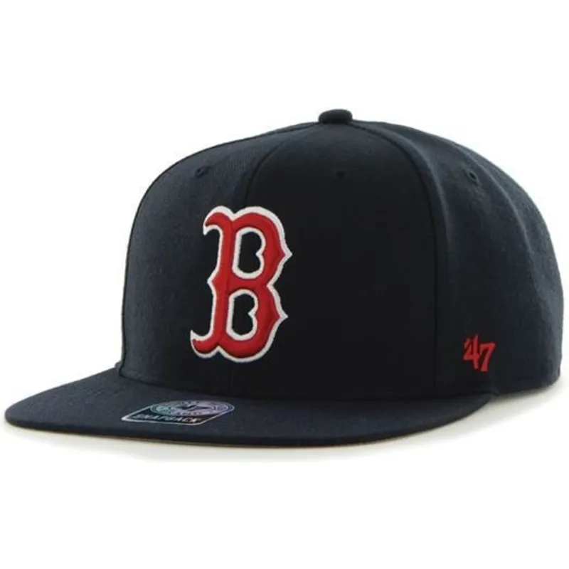plana-snapback-boston-red-sox-mlb-47-brand