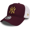 curva-snapback-granate-oro-9forty-essential-new-york-yankees-mlb-new-era