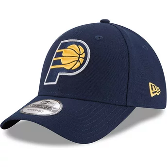 Νέα Εποχή Καμπυλωτό Περίγραμμα 9FORTY The League Indiana Pacers NBA Προσαρμοζόμενο Καπέλο Ναυτικού Μπλε