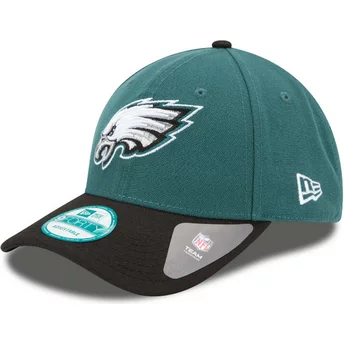 Καπέλο Νέας Εποχής με Καμπύλη Πλευρά 9FORTY The League Philadelphia Eagles NFL Πράσινο και Μαύρο Ρυθμιζόμενο