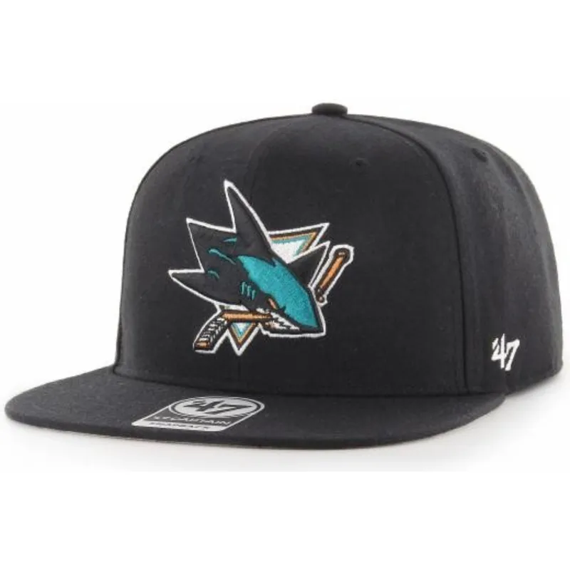plana-snapback-captain-no-shot-san-jose-sharks-nhl-47-brand