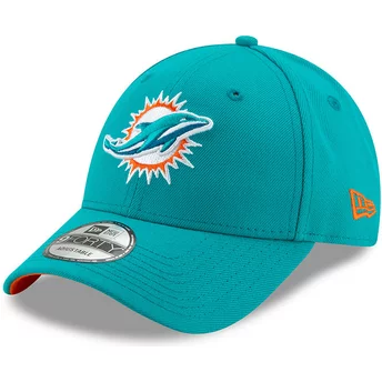 Νέα Εποχή Καμπυλωτή Περίμετρος 9FORTY Η Λίγκα Miami Dolphins NFL Μπλε Ρυθμιζόμενο Καπέλο