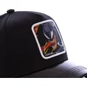 capslab-curved-brim-venom-ven3-marvel-comics-black-snapback-cap