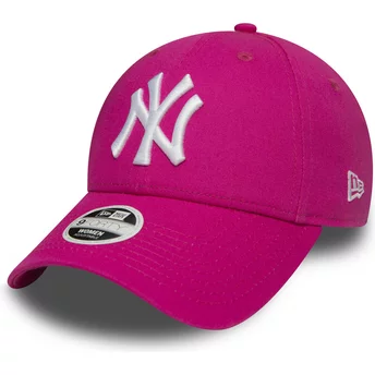 Νέα Εποχή Καμπυλωτό Γείσος 9FORTY Απαραίτητο New York Yankees MLB Ροζ Ρυθμιζόμενο Καπέλο