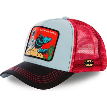 Καπέλο φορτηγατζή Capslab Batman & Robin MEM1 DC Comics μπλε και κόκκινο