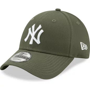 Νέα Εποχή Καμπυλωτή Πλευρά 9FORTY League Essential New York Yankees MLB Πράσινο Ρυθμιζόμενο Καπέλο