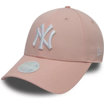 Νέα Εποχή Καμπυλωτή Μπριμ 9FORTY League Essential New York Yankees MLB Ροζ Ρυθμιζόμενο Καπέλο