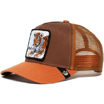 Καφέ παιδικό καπέλο τράκερ τίγρη Wild Tiger από Goorin Bros.