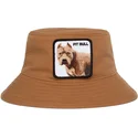 bucket-marron-perro-pitbull-misunderstood-the-farm-goorin-bros