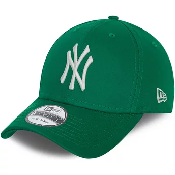 Νέα Εποχή Καμπυλωτή Πλευρά 9FORTY League Essential New York Yankees MLB Πράσινο Ρυθμιζόμενο Καπέλο