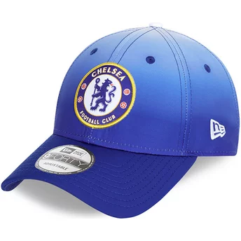 Καπέλο Νέας Εποχής με Καμπυλωτή Πλευρά 9FORTY Fade Chelsea Football Club Μπλε Προσαρμόσιμο