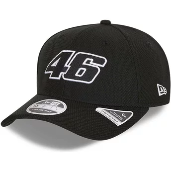 Νέα Εποχή Κυρτή Μπριμ 9FIFTY Διαμαντένια Εποχή Εφαρμογή Εκτασης Valentino Rossi VR46 Μαύρο Snapback Καπέλο