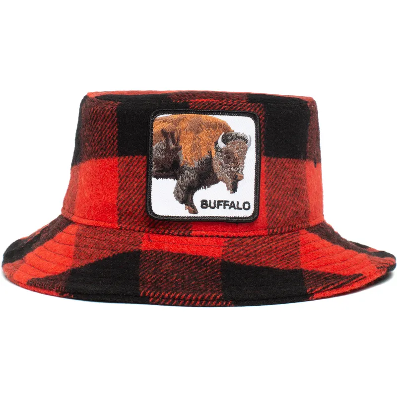 curva-snapback-bucket-rojo-y-negro-bufalo-buffalo-i-m-a-little-hoarse-the-farm-the-farm-goorin-bros curva-snapback-bucket-rojo-y-negro-bufalo-buffalo-i-m-a-little-hoarse-the-farm-the-farm-goorin-bros