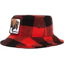 curva-snapback-bucket-rojo-y-negro-bufalo-buffalo-i-m-a-little-hoarse-the-farm-the-farm-goorin-bros