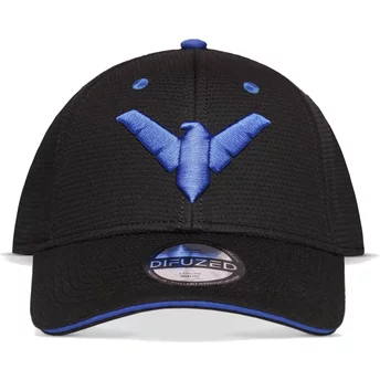 Καπέλο Snapback Μαύρο της DC Comics με Καμπυλωτό Περίγραμμα και Νάιτγουινγκ από την Difuzed