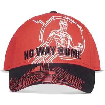 Καπέλο Difuzed με καμπυλωτό γείσο Spider-Man No Way Home Marvel Comics, κόκκινο, τύπου Snapback