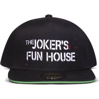 Καπέλο Difuzed με Επίπεδο Χείλος Joker Fun House της DC Comics, Μαύρο με Κούμπωμα Snapback