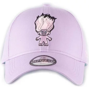Καπέλο Difuzed με καμπυλωτή οροφή, ουράνιο τόξο, Τρολ, ρυθμιζόμενο, ροζ