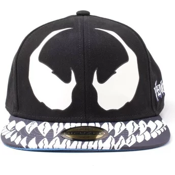 Καπέλο Difuzed με επίπεδο χείλος Venom Marvel Comics μαύρο με κούμπωμα πίσω