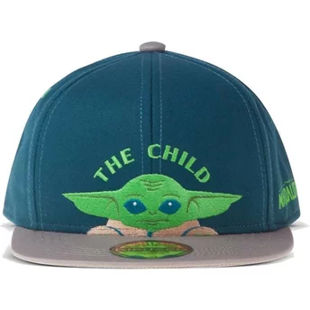 Καπάκι Difuzed Φλατ Brim για Νέους με Grogu Baby Yoda The Child The Mandalorian Star Wars Μπλε και Γκρι Snapback