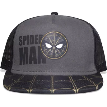 Καπέλο Φορτηγατζή με Επίπεδη Παρεία Difuzed Spider-Man Marvel Comics Μαύρο Snapback