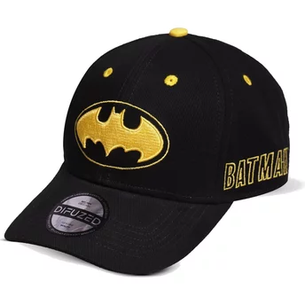 Καπέλο Difuzed με καμπύλη άκρη, λογότυπο Batman Core της DC Comics, μαύρο με κούμπωμα Snapback