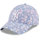 curva-rosa-9forty-floral-new-york-yankees-mlb-new-era