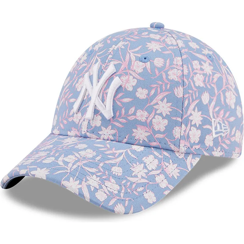 curva-rosa-9forty-floral-new-york-yankees-mlb-new-era